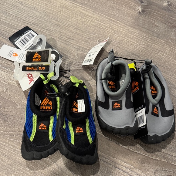 RBX Kids' Black, Blue, and Gray Water Shoes - Picture 4 of 4